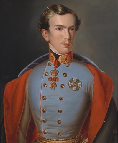 Retrato del joven emperador en uniforme con insignias de órdenes de Unbekannt Unbekannt